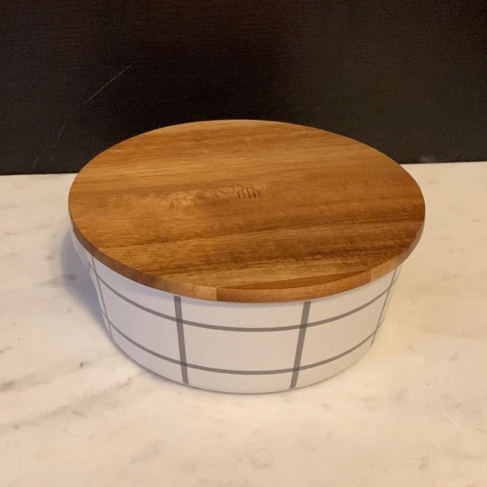 Hearth & Hand Bamboo Melamine Storage Bowl - Picture 5 of 12